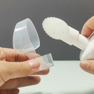 Wholesale Skin Soft Touch Body Cleanser Face Wash Massage Pet Plastic Foaming Bottles with Silicone Brush Lotion PumpPopular from china suppliers