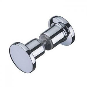 China Brass chrome plated wheel shaped shower door knobs available in various length on sale