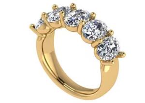Wholesale Oval Brilliant Cut 18k Yellow Gold Engagement Ring 6.43x 4.7x3.03mm ODM from china suppliers