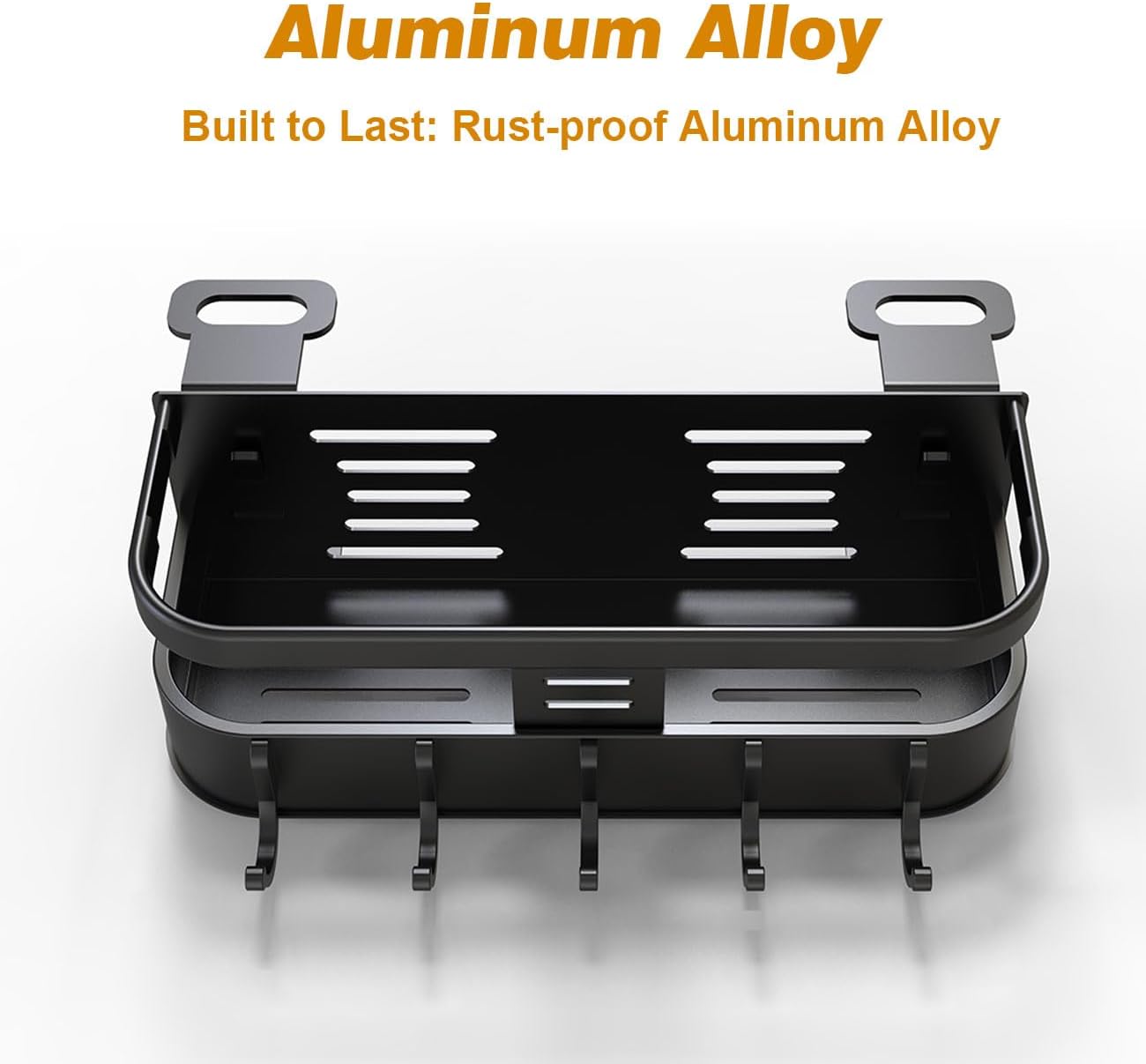 Integrated Hooks Griddle Grill Caddy for Blackstone Grills BBQ Tool Accessory Organizer