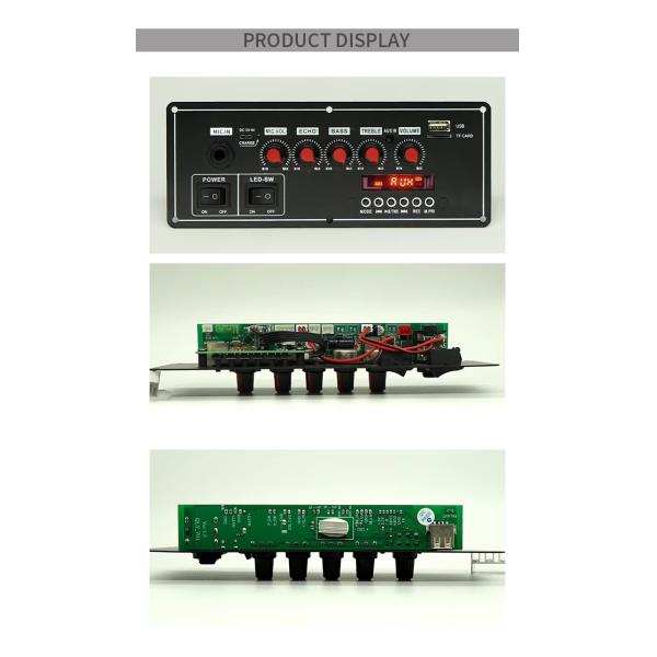 2x20W Voice Recorder 7.4V Battery Bluetooth Amplifier Board with Audio Decoder for Trolley Speakers