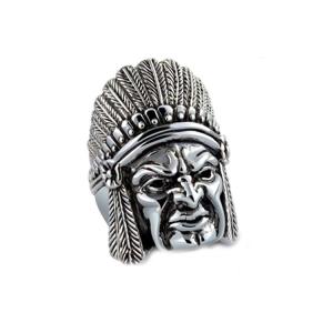 Wholesale Thail Sterling Silver Indian Vintage Style Men's Ring (R6030810) from china suppliers
