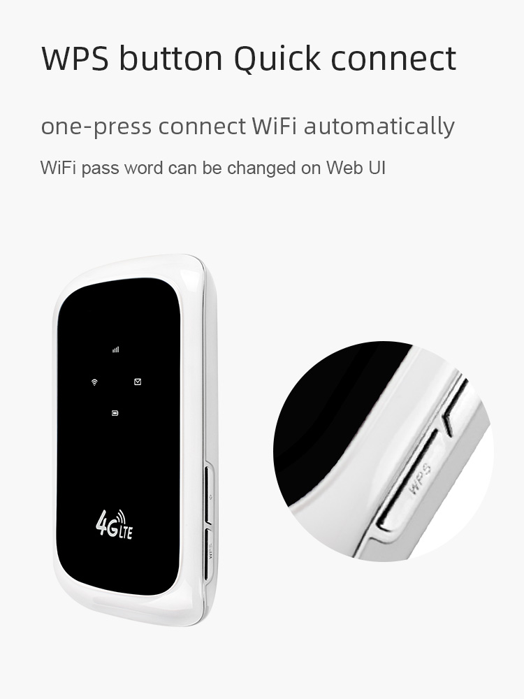 Portable 150Mbps 2.4Ghz WiFi 3G Wireless Router With SIM Card Slot
