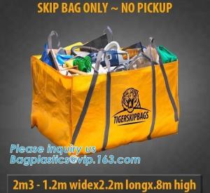 Wholesale Eco friendly garbage dumpster Bag skip Bag for construction rubbish,High temperature resistance Jumbo bitumen bag 1000kg from china suppliers