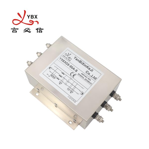 High Performance Three Phase EMI Filter 50A Converter DC Power 2250VDC