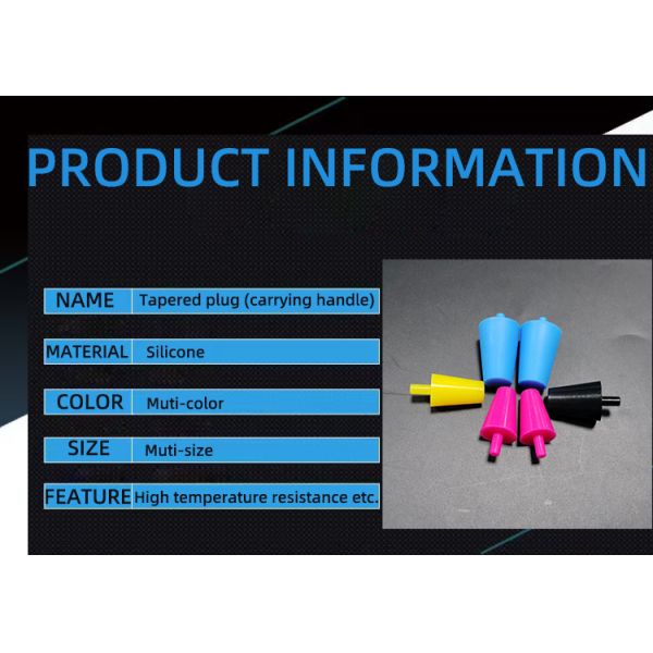 Multi-Size Conical Plug Silicone Stopper and Environmentally Friendly for Industrial Applications