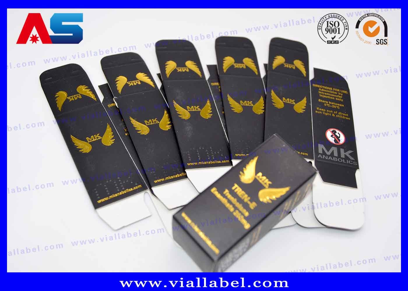 Custom Made 10 Ml Vial Storage Box With Two Sides Printing UV Matt Finish