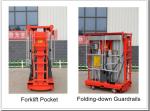 Aluminum Aerial Work Platform Double Mast Self propelled Vetical Lift 9 Meters