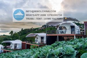 Wholesale Winter Outdoor Luxury Igloo Geodesic Glamping Pods Clear Dome House Tent With Fireplace Insulation from china suppliers
