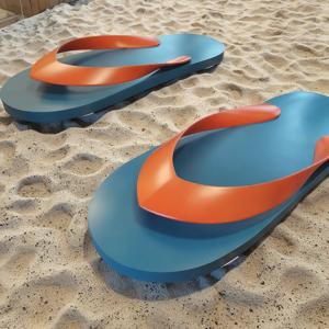 Wholesale Large Outdoor Stainless Steel Flip Flop Sculpture Public Painted Metal Art from china suppliers