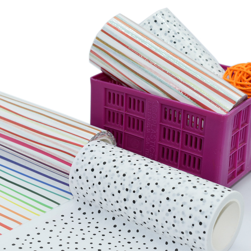 Simple Style Wide Pattern 114mm Masking Washi Tape