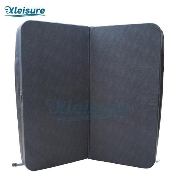 Specialist Rounded-corners Graphite Square Spa Insulation Cover Vinyl Hot Tub