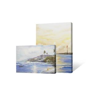 Wholesale Customized Size Hand Painted Oil Painting Modern Wall Decoration Art Sailboat Seascape Texture from china suppliers