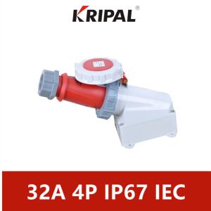 Wholesale IP67 Waterproof Industrial Coupler Combination IEC Standard 32A 4P from china suppliers