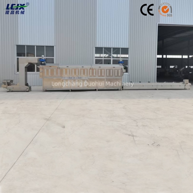 Fully Automatic Puffed Snack Roasting Production Line Puff Extruder Roaster Machine