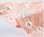 No Fluorescent Agent 58'' Crepe Gauze Fabric Gauze Receiving Blanket 180GSM