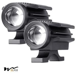 Wholesale 6000K 2 Inch Round Fog Lights 30W LED Motorcycle Lights Spot Beam Dual Color from china suppliers