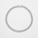 D Color Moissanite Cuban Link Chain GRA Iced Out Hip Hop Jewelry 20MM