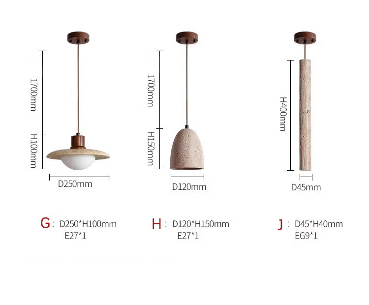 Wabi Sabi Pendant Light Janpanese Stone ceramic pendant light(WH-AP-574)