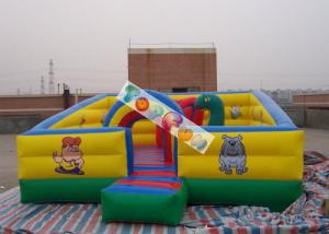 Wholesale Kids Play Games Inflatable Playground / Fun City with 0.45mm - 0.55mm PVC tarpaulin from china suppliers