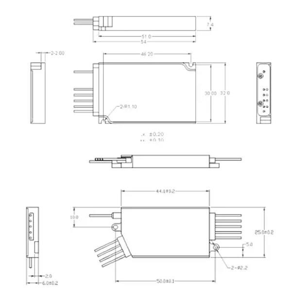 45 Db 4 CH Compact Mini CWDM For Optical Receiver