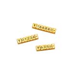 Gold Metal Magnetic attraction Fixed Length Flat Concave Number Price Tag