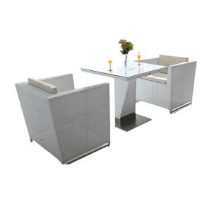 Wholesale 2 seater outdoor furniture pool side furniture square rattan wicker garden table with 2 chairs---8213 from china suppliers