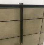 Stone top 3-drawer brushed grey finsh wooden night stand for hotel bedroom