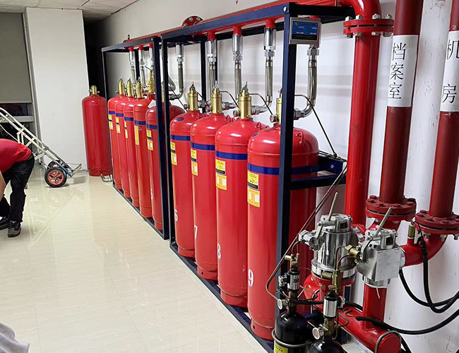 Automatic Fm200 Gas Suppression System Design For Hotels Fire Fighting System