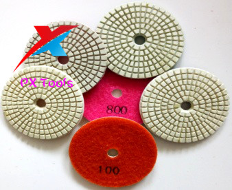 PX 80mm 100mm grade C diamond polishing pads for polishing marble,granite and concrete.