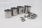 Food Grade Stainless Steel Mug 0.4mm Thickness Polishing Finished Tea Cups