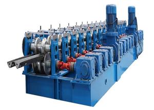 Wholesale 78.9kw Power Highway Guardrail Roll Forming Machine 11 Forming Stations from china suppliers