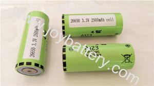 China A123 battery 26650 Battery Cell ANR26650M1B 2500mAh a123 anr26650m1a battery cell 26650 on sale