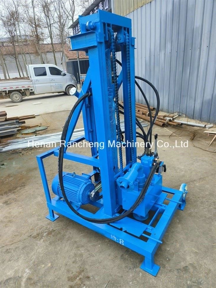 11KW Portable Water Well Drilling Machine 150m Drilling Depth 50mm Drill Rod Dia