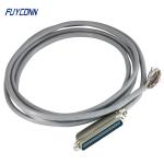 RJ21 IDC Cable Assembly 90 Degree Or 45 Degree Metal Cover Outlet