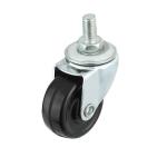 Ball Bearing Red Color PU Material Flat Bottom Double Brake Caster 1 Piece Min