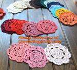 Cotton Vintage Doily Patterns Colored Crochet Doilies Placemats for Wedding