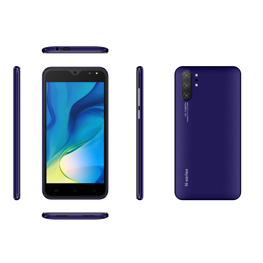 5 Inch Display Fingerprint Unlock Android Phone Dual SIM 2000mAH Battery