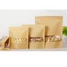 Buy cheap Heat Seal Snack Food Plastic Pouch Packaging , Kraft Paper Zipper Bags With from wholesalers