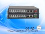 8CH Telephone Fiber Media Converter with 2ch 100M ethernet for armed police