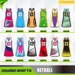XS-5XL Recycled Sports Wear Netball A Line Dresses With Side Panels