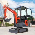 930mm Chassis Width Mini Hydraulic Excavator 1.2 Tonne Low Consumption