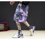 Mourning Series Thin Summer Shorts Mint Green Taro Purple Tie Dye Basketball