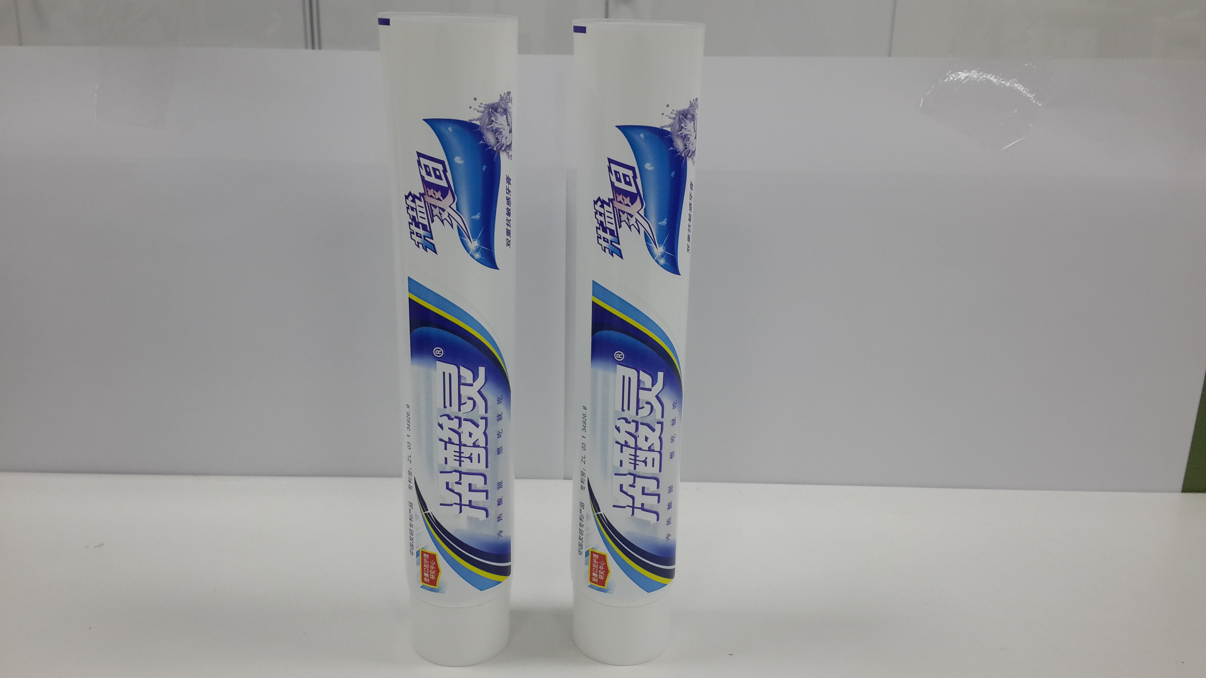210g large Diameter Toothpaste Tube Plastic laminated Packaging with Transparent window