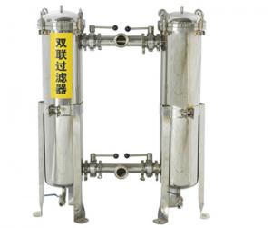 Wholesale 35t/h Stainless Steel Duplex Filter strainer Sanitary Pipe Water Switching Decontaminator from china suppliers