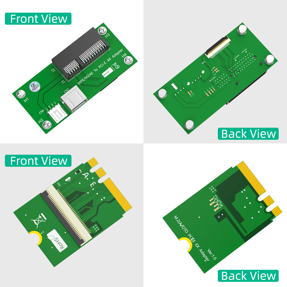 8Gbps NGFF M.2 Key A/E to PCI-E Express X4 USB Riser Card