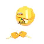 SH200 Anti Theft Diesel Fuel Cap Yellow Alloy Excavator Engine Parts