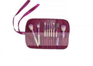 Wholesale Cute OEM 9 PCS Fiber Complete Makeup Brush Gift Set Set Wine Red Case from china suppliers