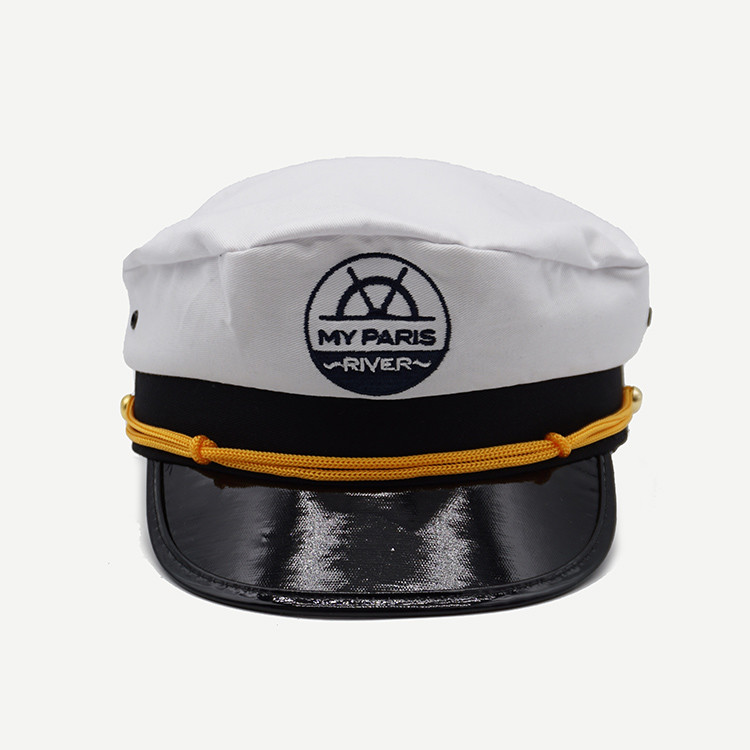 Flat Top Military Cap Medium/Custom Crown All Seasons Solid/Custom Military Cadet Cap