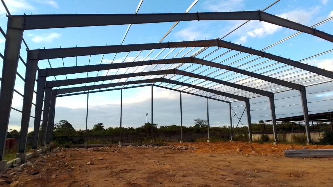 Economical Hangar Steel Building Construction Warehouse Steel Structure Hurricane Proof